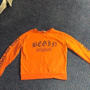 orange long sleeve